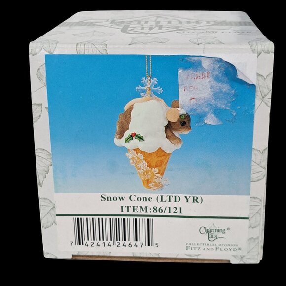 Charming Tails by Fitz and Floyd Snow Cone 2002 Limited Edition 86/121 Box - Picture 4 of 7